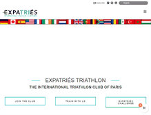 Tablet Screenshot of expatries-triathlon.com